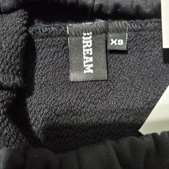 NWT BLACK LIBERAL YOUTH MINISTRY DREAM BABY CRYSTAL RAIN DISTRESSED SWEATPANTS - Picture 8 of 12